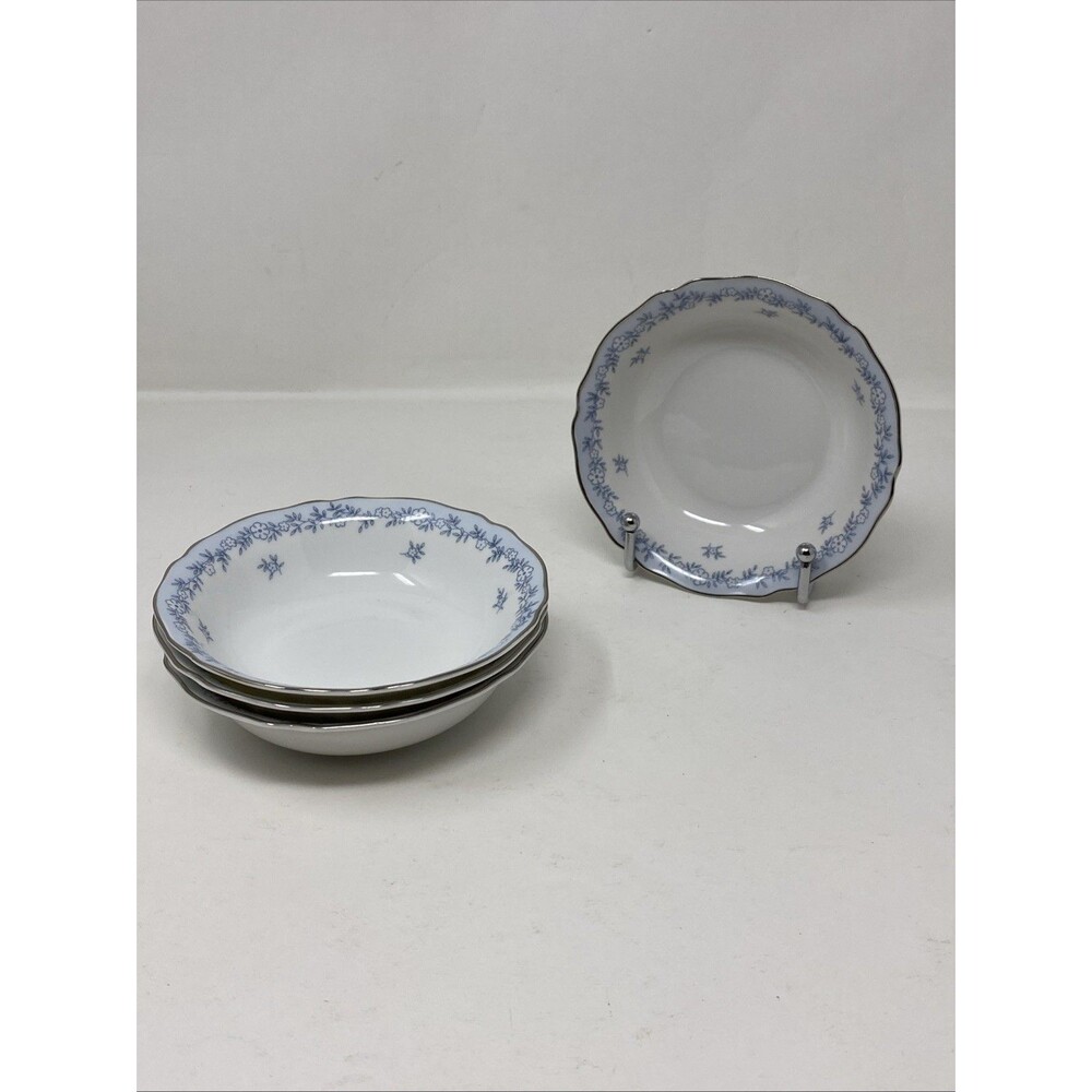 Franconia Krautheim Selb Bavaria Delphine 4 Fruit/Dessert Bowls - 4 Bowls 5"